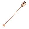 Palo Removedor Roscado de Acero Inoxidable Mango Largo Cuchara de Bar Cuchara de Bar para Cócteles Cuchara para Remover Café Leche Té Cuchara de Bar Minimalista