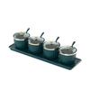 Set Combinado de Almacenamiento de Caja de Condimentos para Cocina del Hogar, Set de Frascos de Condimentos de Lujo Ligero, Plástico Integrado, Uso Comercial