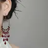 Aretes de Borlas con Cuentas de Vidrio Artificiales Forma de Gota de Agua Moda Diseño Ligero de Lujo Aretes Personalizados Elegantes Aretes Estilo Nuevo Chino