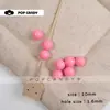 Materiales de Cuentas Pulidas Acrílicas Kit de Cuentas DIY Multicolor Hecho a Mano Cuentas Redondas de 10 mm Cuentas Sueltas Colgante de Bolsa Dulce