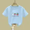 Ropa de Verano para Niñas, Camisetas de Manga Corta de Algodón Puro, Camisetas de Verano para Niños Talla Mediana y Grande, Tops Blancos Holgados para Niños, Versátiles y Elegantes