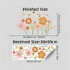 Brup Série de Cores Morandi Adesivos de Parede com Desenhos de Flores Estilo Creme para Quarto e Cabeceira Adesivos de Decoração de Parede Hs5068F