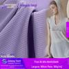 160g poliéster pinhole malha alta elástica pequeno marido de secagem rápida T-shirt esportes ioga malha tecido de Lycra atacado