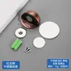 Tope de puerta superior de acero inoxidable sin perforaciones Tope de puerta de succión al suelo tipo Tortuga con resistencia magnética para puerta, goma gruesa anticolisión, tope de puerta montado en el suelo