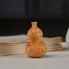 Souvenir de Navidad Talla en Madera de Ciprés Llavero Colgante Navideño Productos de Madera del Zodiaco de Dibujos Animados Dragón, Serpiente y Año del Caballo