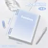 Cuaderno de hojas sueltas de alto valor b5 cuaderno desmontable cuaderno simple estudiantes universitarios, estudiantes de secundaria y preparatoria estilo ins cubierta blanda más