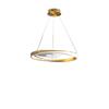 Lámpara de araña minimalista para sala de estar, estilo nórdico moderno, creativa, con anillo circular, luz de ambiente de lujo, diseño italiano, lámpara para dormitorio principal y comedor.