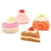 Brinquedo de Comida Artificial Infantil Pão com Creme Bolo DIY Cola de Creme Acessórios de Resina Pingente de Chaveiro Materiais Manuais