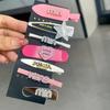Pinza para el pelo con forma de lazo de pedrería, pinza lateral de alta gama para la raíz del pelo, flequillo, pinza de pico de pato para chica dulce, cool, picante