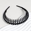 Diadema de estilo coreano de color puro, nueva, sencilla, antideslizante, con dientes, accesorios para el cabello de moda versátiles, venta al por mayor
