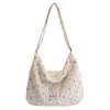 Bolso de Pana de Gran Capacidad para Mujer 2025 Nuevo de Moda Invierno Estilo Coreano Versátil Bolso de Hombro Cruzado Bolso Tote Simple
