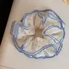 Goma para el pelo tipo scrunchie de lunares con forma de corazón estilo coreano para mujer, Lazo para el pelo estilo perezoso, Scrunchie para coleta baja, Accesorio para el pelo
