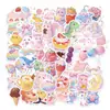 Paquete de Pegatinas de Dulces Rosas Modelo Nuevo Transfronterizo Material Creativo Lindo para Diario de Postres Cuaderno Pegatinas para Niños