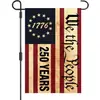 2026 Novo Modelo Bandeira de Jardim de Linho Falso para o Dia da Independência Americana Bandeira Comemorativa do 250º Aniversário Decoração de Jardim Bandeira para Pendurar