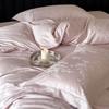 Set de Cuatro Piezas de Tejido Jacquard de Lujo y Alta Calidad Hecho de Satén de Algodón Puro de Fibra Larga de Xinjiang para Otoño e Invierno, Adecuado para Ropa de Cama de Villa