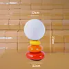 Luminária de mesa de cerâmica estilo creme, luminária de cabeceira de alta qualidade, luminária de planeta para dormir no quarto, luz ambiente, luz noturna decorativa com pedras empilhadas