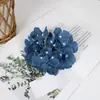 Cabeza de hortensia flor artificial flor de seda flor falsa decoración de pared con material de flor fábrica de flores para bodas flor artificial al por mayor
