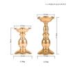 Candelabro de Hierro Americano Retro Negro Mate Base para Vela Aromática Decoración de Boda Adornos Manualidades para el Hogar