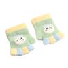 Luvas de bebê de 0 a 3 anos outono e inverno tricotadas quentes para meninos e meninas de bebê desenho animado fofo corte de meio dedo forrado de lã