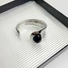 Moda Nova Obsidiana Incrustada Pulseira de Face Larga Sentido de Design Feminino Natural Spot Stone Pulseira Aberta Pulseira Elegante