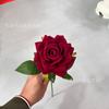 Simulación de rosa de franela individual, rosa Manta, decoración del hogar para sala de estar, rosa de comercio exterior, flor falsa al por mayor