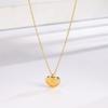 Colar de aço titânio rotativo Fashion Joker Love, feminino, alto senso, corrente de clavícula de aço inoxidável dourado 18k, celebrante da Internet, mesmo estilo