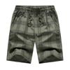 Shorts Masculino de Sarja Xadrez Verão 2024 Novos Calças Médias Seda Gelada Finas Roupa de Trabalho Casual Esportiva Calças Masculinas de Cinco Quartos