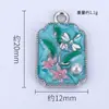 Transfronterizo Chino Más Vendido Creativo Personalizado Flor Libélula Blanco K Colgante Accesorios DIY Aleación de Goteo de Aceite Venta Directa de Fábrica