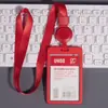 Porta-Crachá Retrátil com Fivela, Porta-Cartão de Refeição, Crachá de Trabalho com Cordão, Porta-Crachá de Trabalho para Funcionários, Crachá Escolar para Estudantes, Crachá de Trabalho do Campus