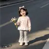 Novas Calças de Renda Estilosas Doces da Moda Coreana Confortáveis Versáteis para Meninas na Primavera e Outono Micro Flare