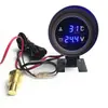 Medidor Combo 2 en 1 de Temperatura del Agua y Voltaje para Coche 12V 24v Universal Camión Digital LCD Modificado Termómetro de Agua Universal