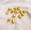 Pingentes Pequenos de Pedra com Banho de Ouro Claro e Prata Real, Contas Soltas que Preservam a Cor para Separadores de Contas e Pingentes Artesanais DIY