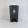 Lixeira Plástica Retangular Grande Capacidade Espessa 100L para Uso Externo com Pedal para Lixo Comercial Interno Venda por Atacado