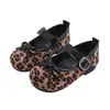 Sapatos Rasos com Laço Transfronteiriços para Mulheres 2026 Primavera Novo Estampa de Leopardo Versátil Plano Mary Jane Sapatos Atacado