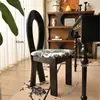 Cadeira de Jantar Vintage em Madeira Maciça Estilo Francês, Cadeira com Encosto de Designer Meio do Século, Cadeira para Toucador de Quarto Estilo Wabi-Sabi, Cadeira Chave