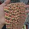 Pérolas de alta imitação Swarovski iridescentes verde escuro com forte brilho, perfeitamente redondas, contas de concha com furo passante, acessórios para joias DIY, venda direta da fábrica