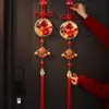 Adorno Colgante Fruta Roja Carácter Fu Año de la Oveja 2027 Decoración de Año Nuevo Colgante Festival de Primavera Manija de Puerta de Año Nuevo Sala de Estar Atmósfera Festiva