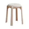 Taburete de Plástico Moderno Sencillo para Mudanza de Casa Espesor Grueso para el Hogar Apilable Duradero Redondo Alto