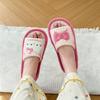 Fábrica de Zapatos Qidan Zapatillas Primavera y Otoño para Mujer Hogar Transpirables Suela Suave Zapatillas de Lino Antideslizantes Exteriores Zapatillas de Algodón y Lino para Cuatro Estaciones Mujer