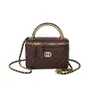 Bolso Pequeño Cuadrado Nuevo de Otoño e Invierno para Mujer, Bolso de Mano Versátil con Cadena Texturizada, Bolso de Hombro Cruzado Acolchado de Moda Estilo Pequeño Fragante