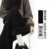 Pantalones de pana marrones para mujer 2026 Nuevos Otoño Invierno Con terciopelo extra Pantalones casuales Cintura alta Holgados Caída Pantalones de pierna ancha