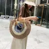 Bolso Tejido de Paja para Mujer, Nuevo Modelo 2019, Cruzado Estilo Coreano, Gran Capacidad, Bolso de Mano y Bolso de Hombro Versátil y Moderno
