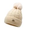 Ins Outono e Inverno forrado de lã Pullover Cap Feminino Outdoor Riding Thickened Windproof Moon Cap Estilo Coreano All-match Fashioned Knitted Cap