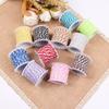 1,5 mm de corda de algodão de duas cores decoração do festival diy corda tecida à mão encadernação zongzi linha pacote de cores corda zongzi corda