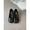 Mocasines de Piel Suave para Mujer Primavera y Otoño 2025 con Aumento Interno de Altura de 5 CM, Suela Gruesa, Punta Dividida y Suela Plana