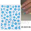 Adesivos de Unhas Transfronteiriços Novo Estilo Letras Simples em Inglês Quatro Cores Artísticos Florais Adesivos de Unhas com Letras Atacado