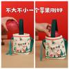 En existencia, regalo de Papá Noel, Nochebuena, manzana, embalaje, bolsa de lona de mano, bolsa de regalo de Navidad explosiva, paquete con boca.