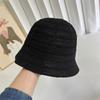 2024 Novo Estilo Bucket Hat Elegante Senhora Crochê Oco Mostrando Rosto Pequeno Chapéu de Pescador Chapéu de Malha Feminino Verão