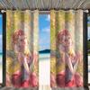 Cortinas Estampadas para Exteriores de Hada de las Flores Romántica Anime Cortinas Opacas para Balcón Personalización Transfronteriza Dropshipping