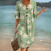 2026 Nuevo Llegada Falda Larga de Encaje con Hojas de Loto y Botones Cuello en V Moda Personalidad Casual Falda para el Trabajo Estilo Verano Mujer